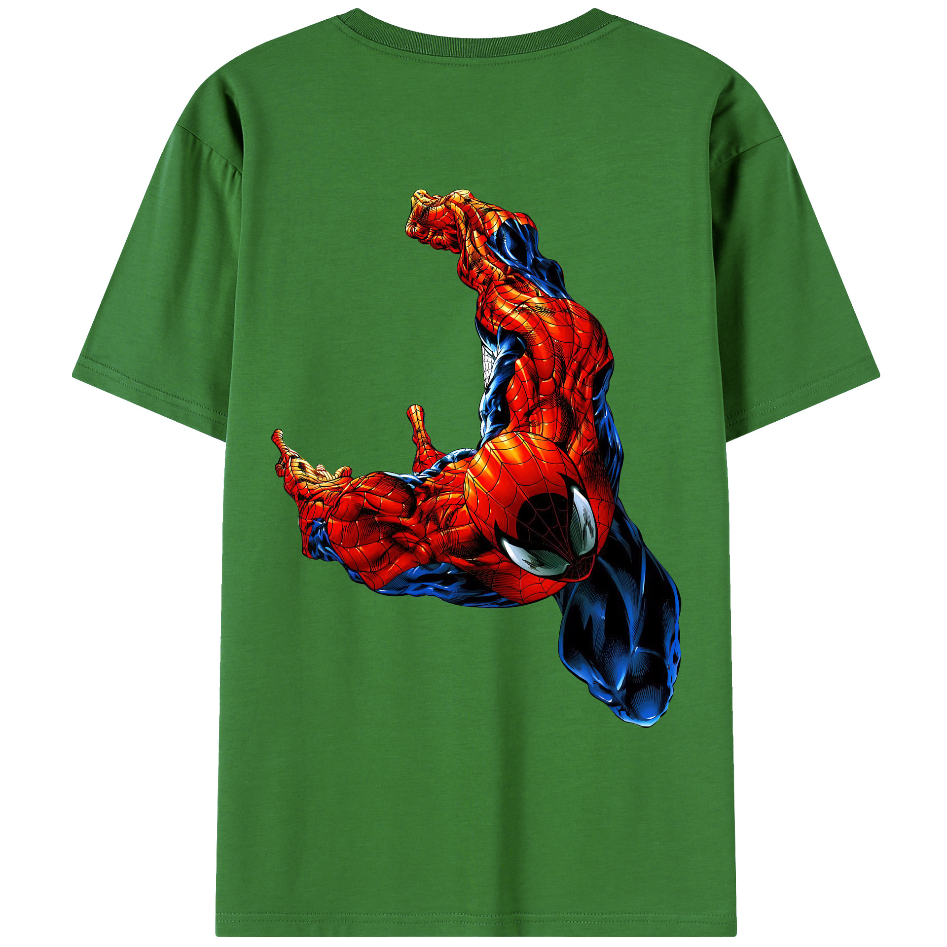 （画像用） Spider Man スパイダーマン レディース半袖Tシャツ(バックプリント)